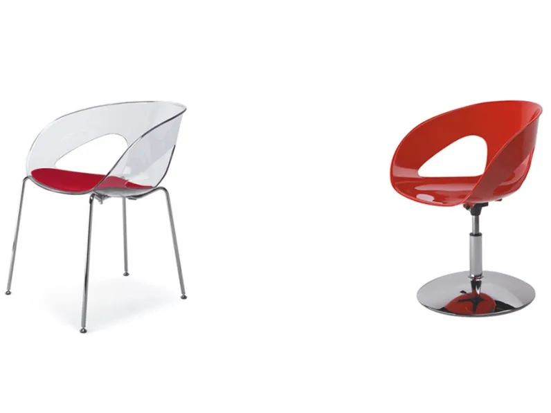 Seduta Ospiti e Attesa Krizia in plastica con base in metallo di IVM