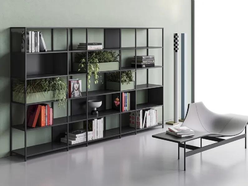 Libreria componibile in metallo Kyn DV528 di DVO