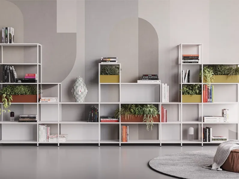 Libreria componibile in metallo Kyn DV528 di DVO