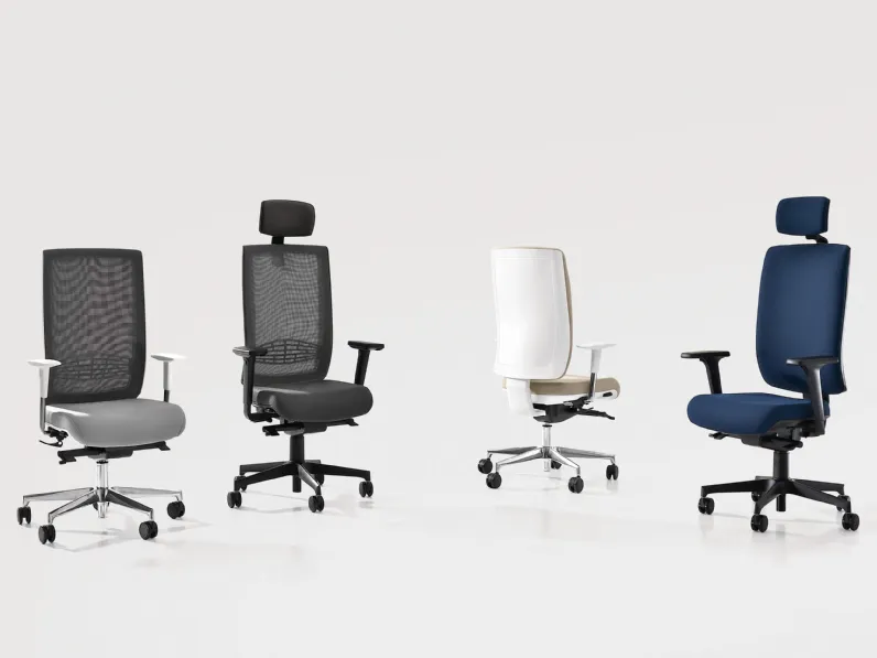 Sedia operativa ergonomica Lex di Milani