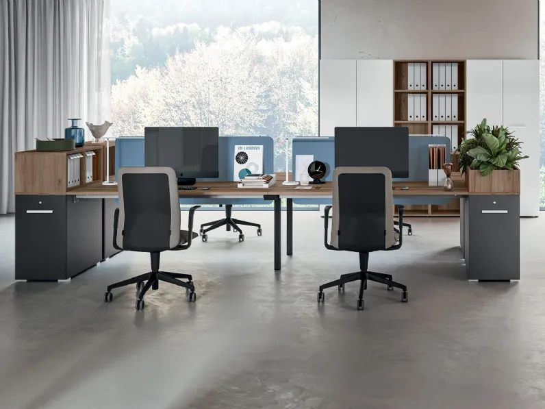 Scrivania operativa Liba di Walco