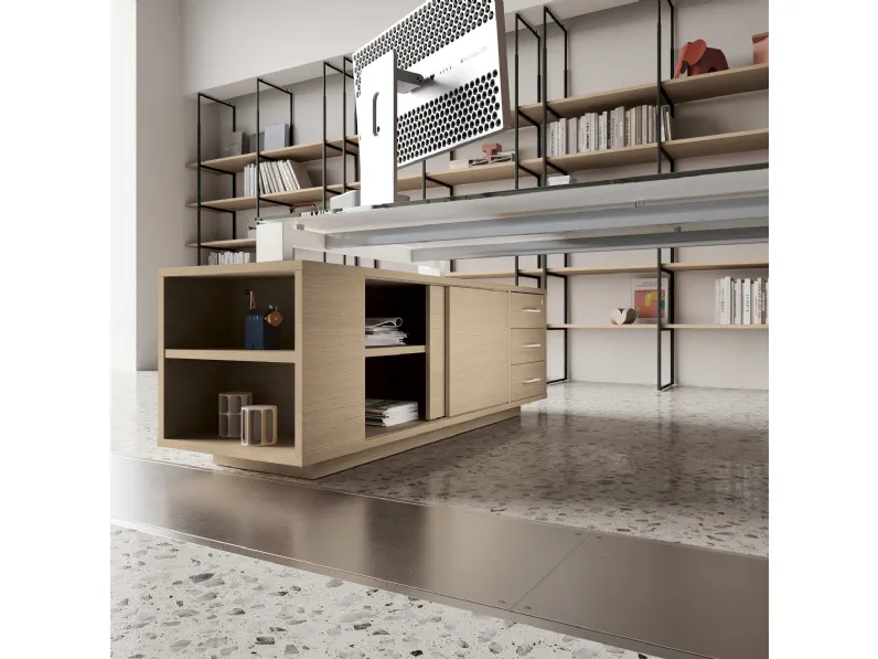 Libreria mobile basso Hub di Compir