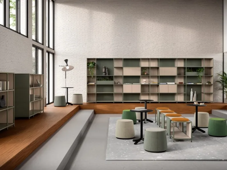 Mobile Ufficio Libreria componibile Phylo di Frezza