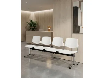 Linea M Bench Seating System di Vaghi: la seduta da attesa che definisce lo spazio.