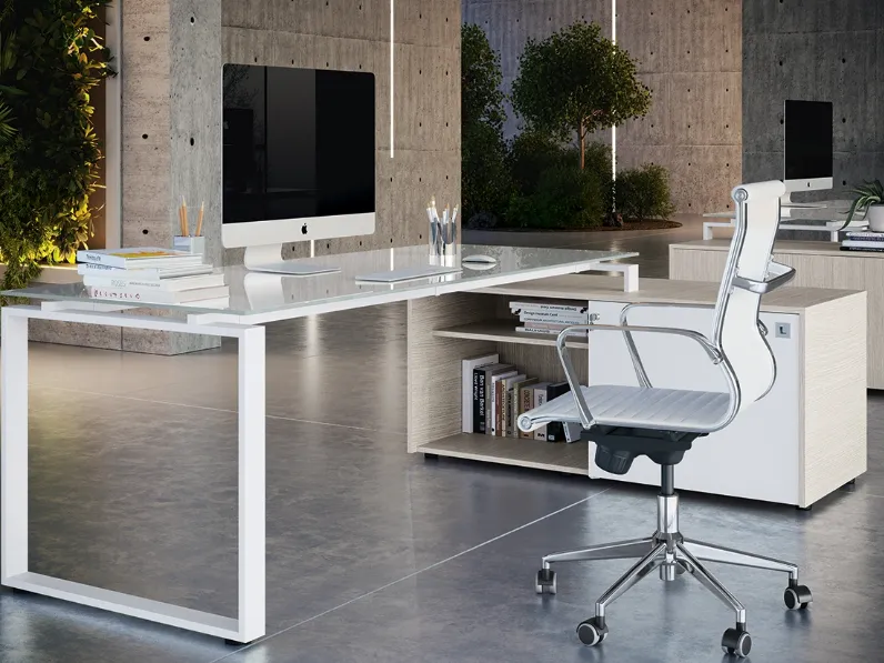 Scrivania Direzionale Loft Executive anello chiuso di Colombini Office