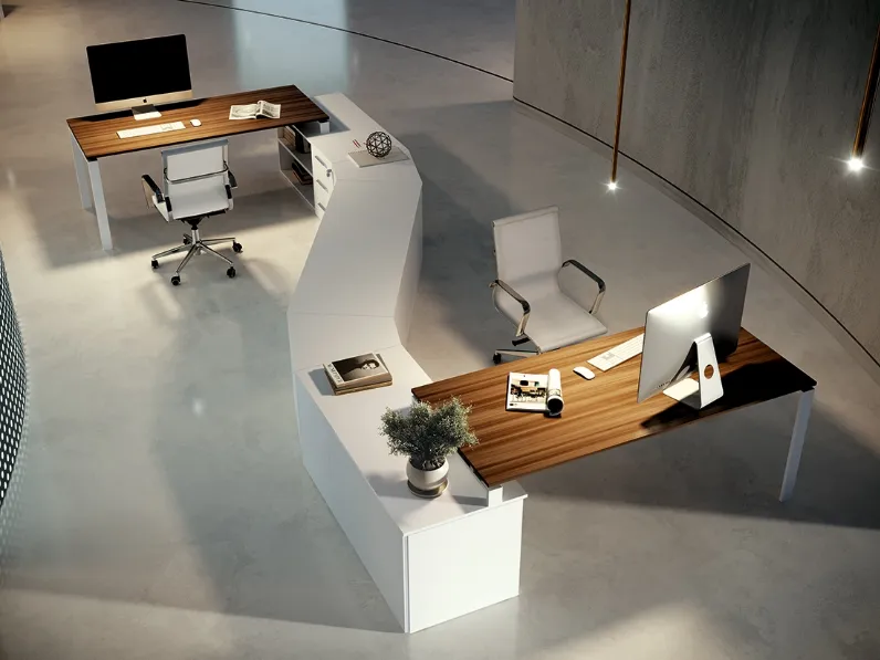 Scrivania Operativa Loft anello aperto di Colombini Office