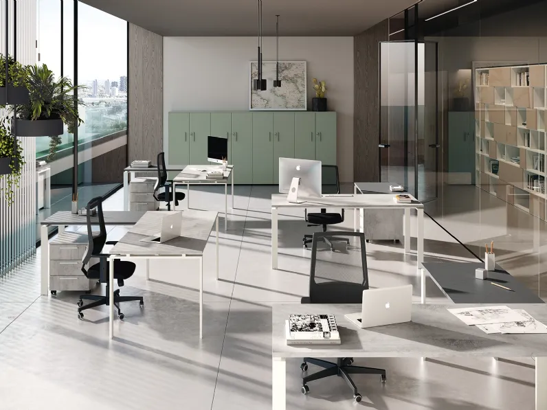 Scrivania Operativa Loft anello aperto di Colombini Office