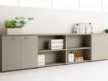 Mobile Archivio con 4 ante e Vani a giorno