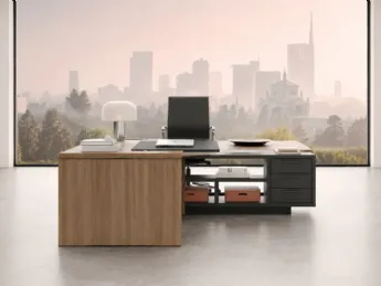 La Scrivania direzionale Mood Desk di DoimOffice unisce stile ed efficienza.