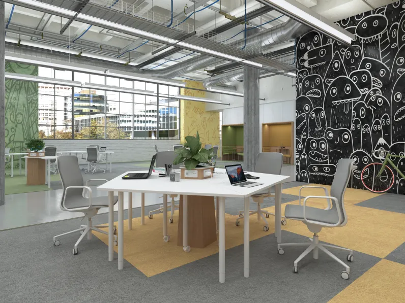 Scrivania operativa Nomadi di Estel