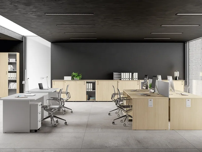 Scrivania Operativa Funny Fianco Legno di About Office