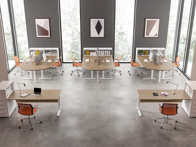 Scrivania Operativa Funny Gamba Csquare di About Office