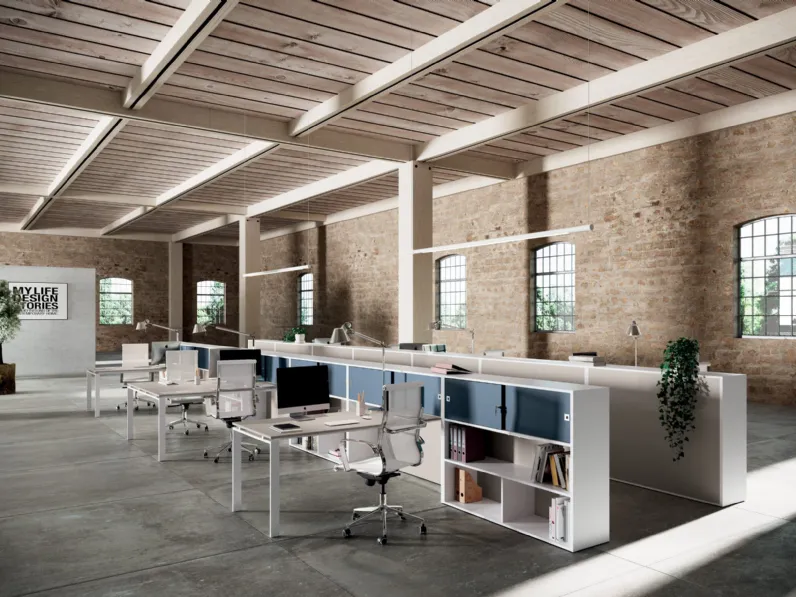 Scrivania Operativa Loft Underground 02 di Colombini Office