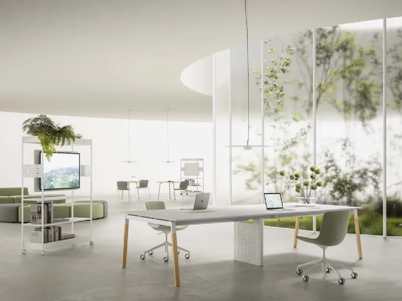 Scrivania Operativa Pag Wood DV802 di DVO