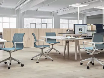 La Seduta Operativa Physix di Vitra unisce design ergonomico e stile contemporaneo.