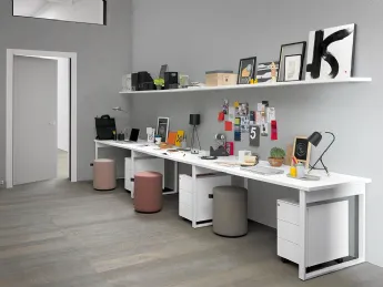 Pigreco Loop Multipla 03 Scrivania Operativa