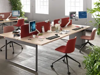 Pigreco Loop Multipla 01 Scrivania Operativa