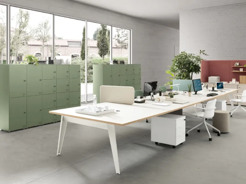 Scrivania Operativa Pigreco Multipla 03 di Martex