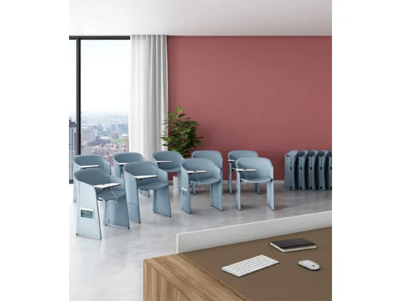 Sedia da Ufficio ripiegabile in tessuto Pochette Multitask di Estel