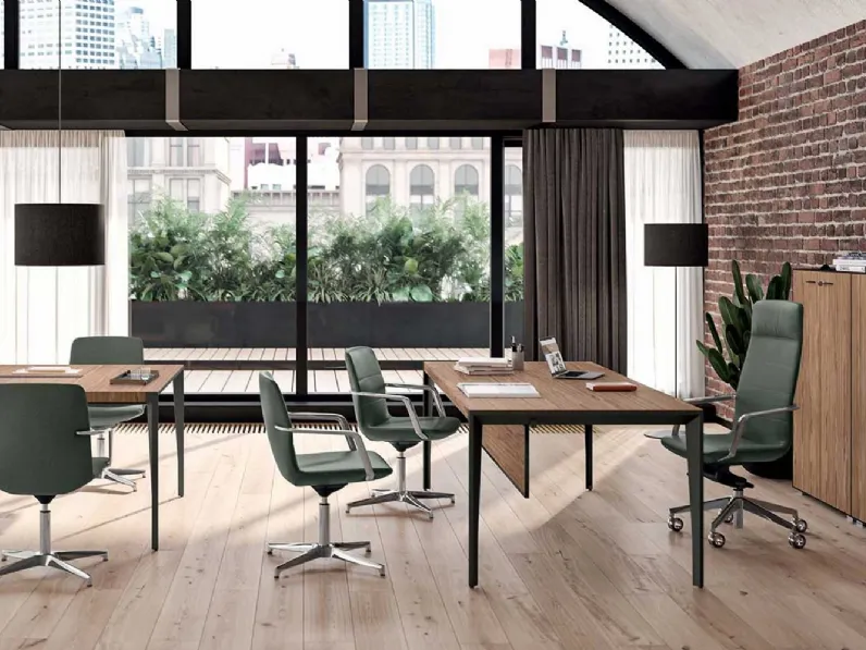 Poltrona Direzionale con schienale alto Dièsis di Quadrifoglio