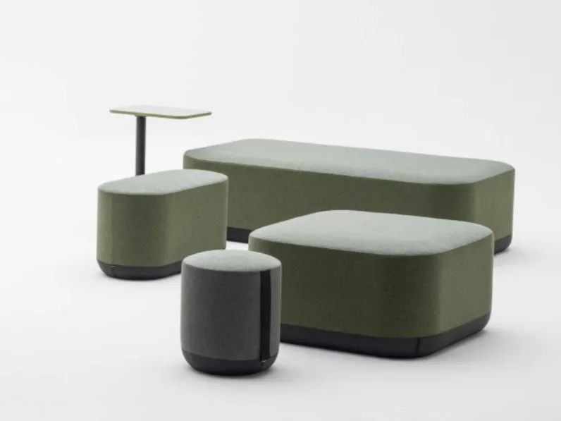 Seduta Attesa in tessuto Pouf Bi di Bralco