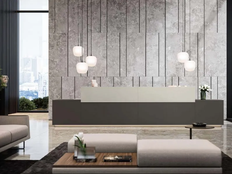 Bancone Reception Z1 di Quadrifoglio