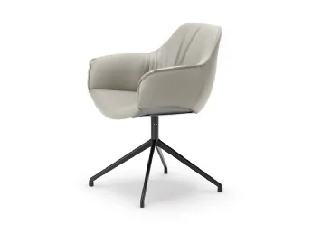 La sedia operativa Scarlett Turn di Cattelan Italia unisce design contemporaneo ed ergonomia per l'u