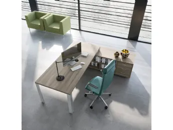 Scrivania Direzionale Cubo Olmo