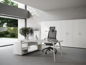 Scrivania Direzionale Rhea Bianca