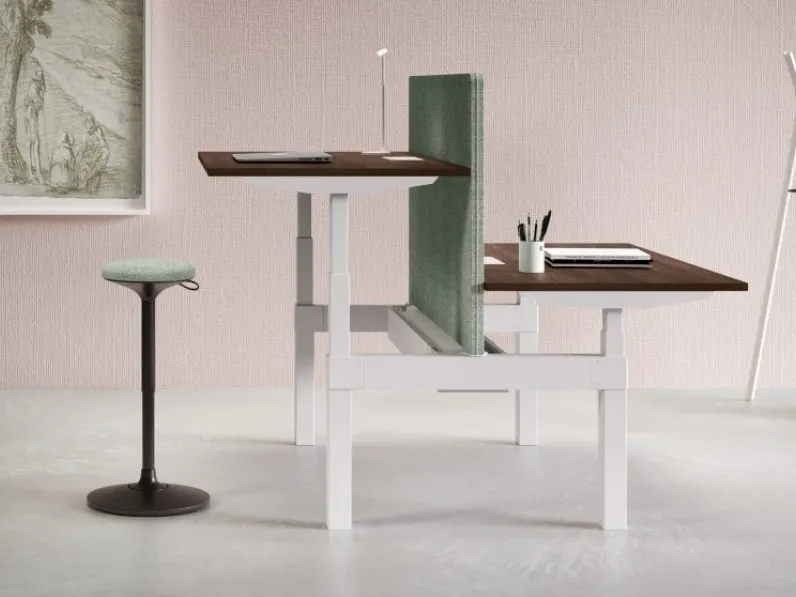 Scrivania operativa elevabile Winglet di Bralco