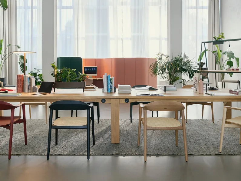 Scrivania Operativa Se:café team table di Sedus