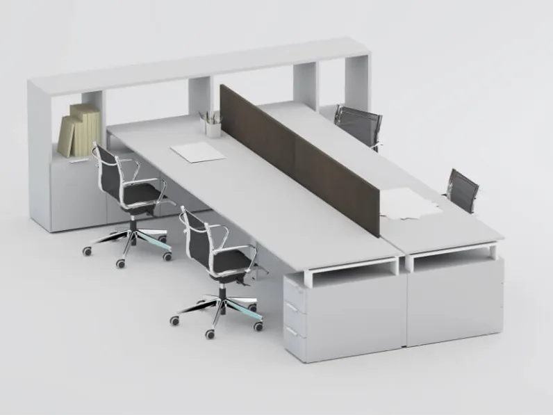 Scrivania operativa SM2570 di Zalf