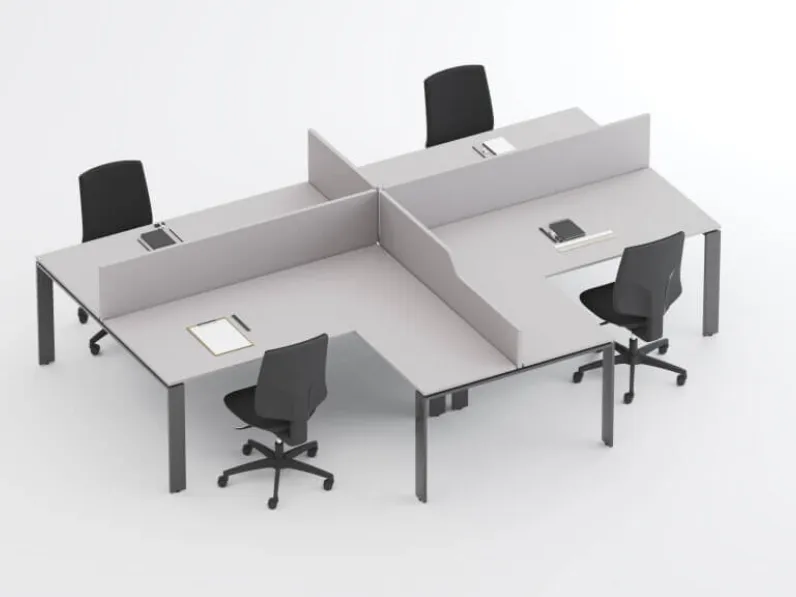 Scrivania operativa SM2575 di Zalf