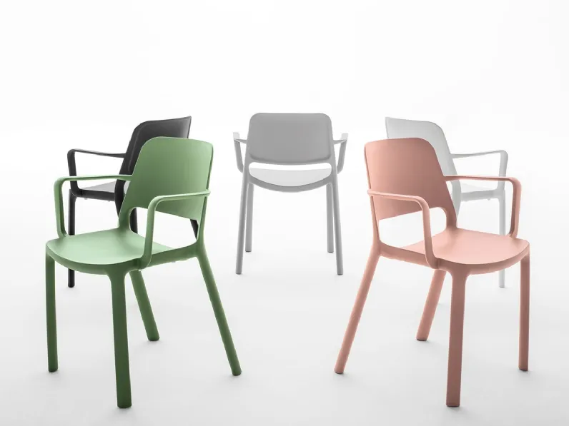 Seduta Attesa Lotus in tecnopolimero di Bralco