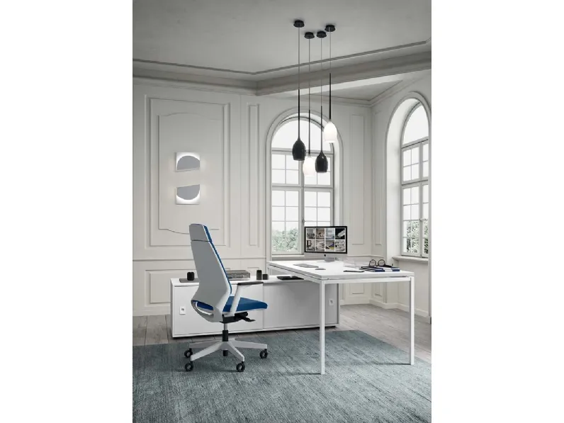 Sedia Operativa con schienale alto Oxygen di Quadrifoglio