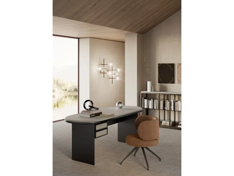 Scrivania direzionale Sensei Desk in legno laccato di Gallotti&Radice