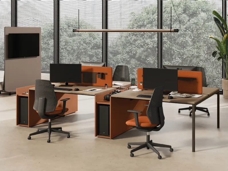 Scrivania operativa Sigma di Las Mobili