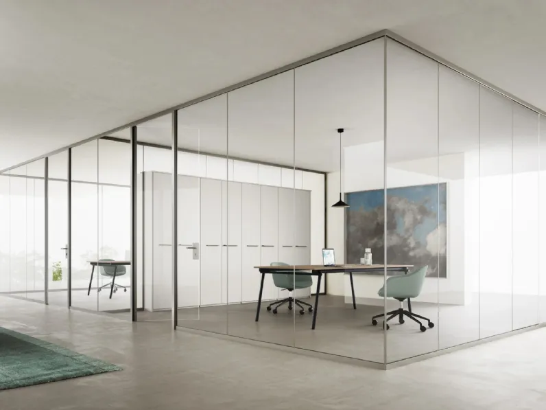 Parete Divisora Single Glass DV602 di DVO