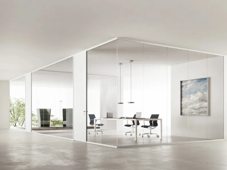 Parete Divisora Single Glass DV602 di DVO