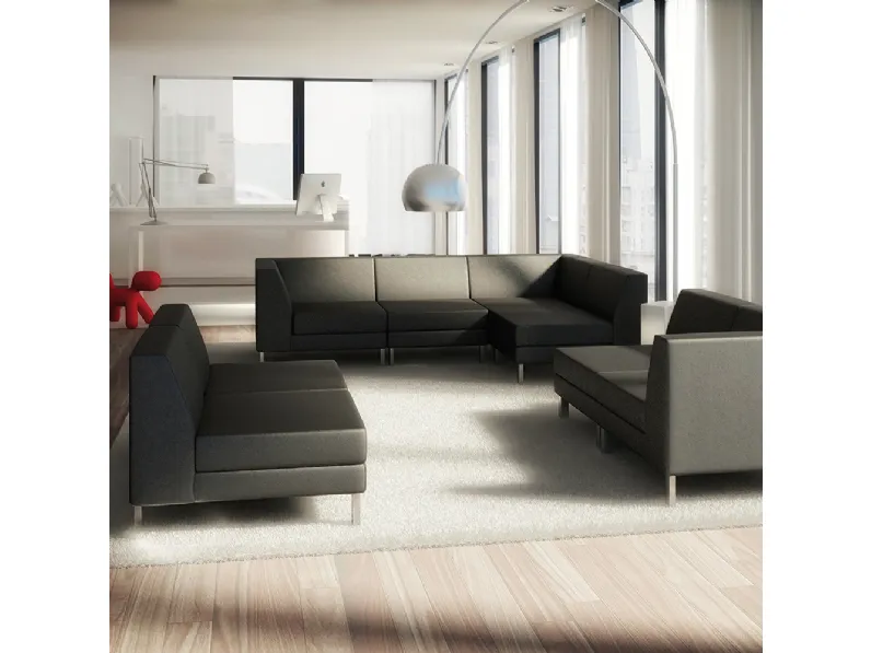 Divanetti in tessuto imbottito Sintonia di Compir