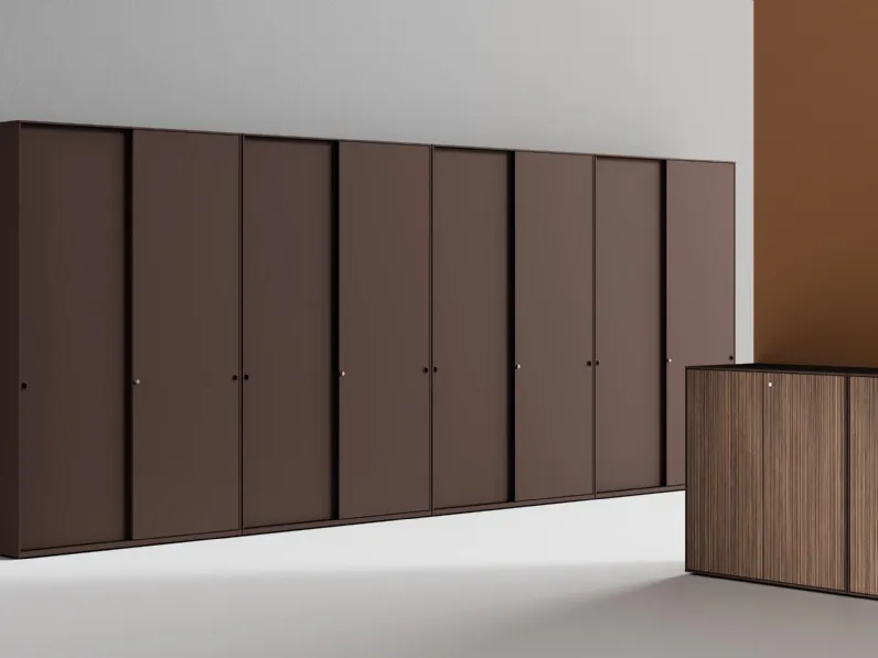 Mobile Ufficio Storage Mix Alto scorrevole di Steelbox