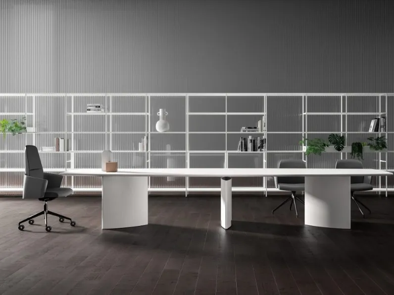 Tavolo in rovere Trilo Meeting di Bralco