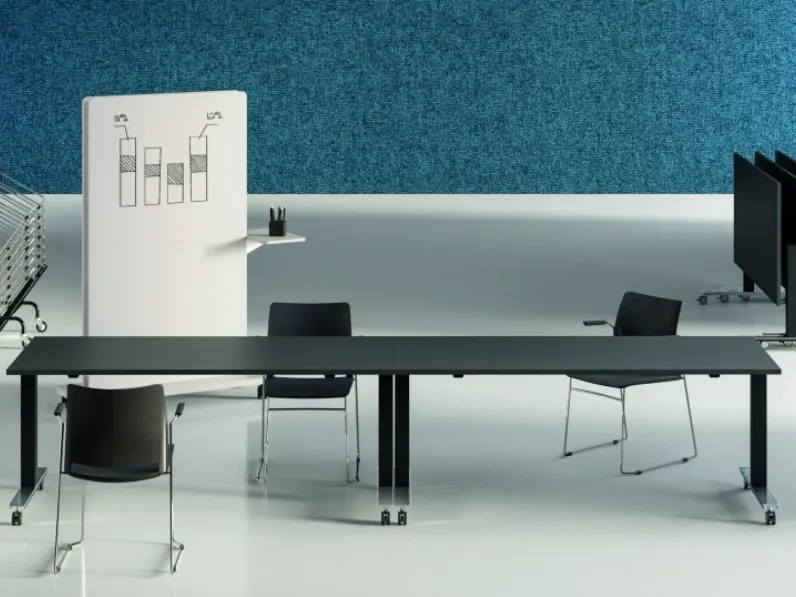 Tavolo pieghevole Winglet Meeting in melaminico di Bralco