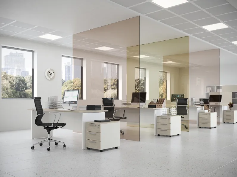 Scrivania Operativa Teko Panel di Colombini Office