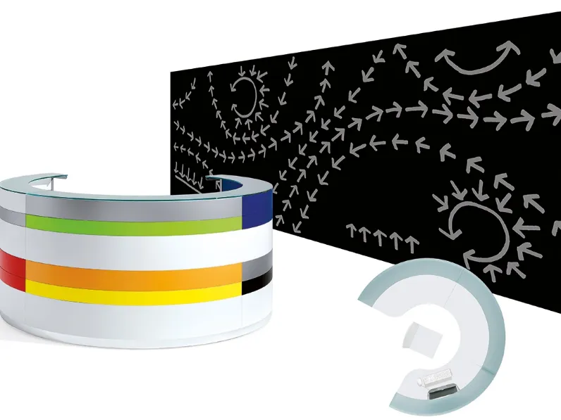 Bancone Reception Twist di Ultom