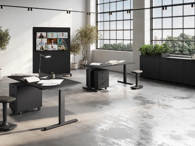 Scrivania operativa Up di Las Mobili