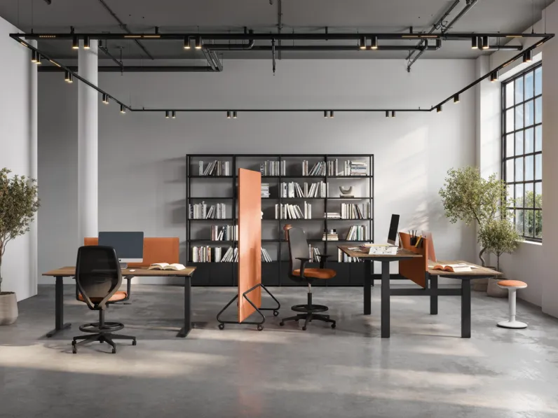 Scrivania operativa Up di Las Mobili