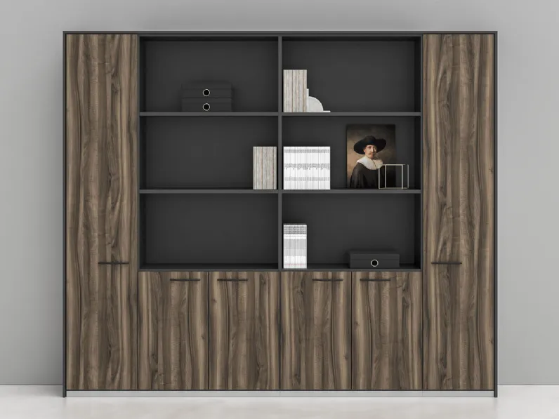 Armadio per Ufficio Logica con vani a giorno di Walco