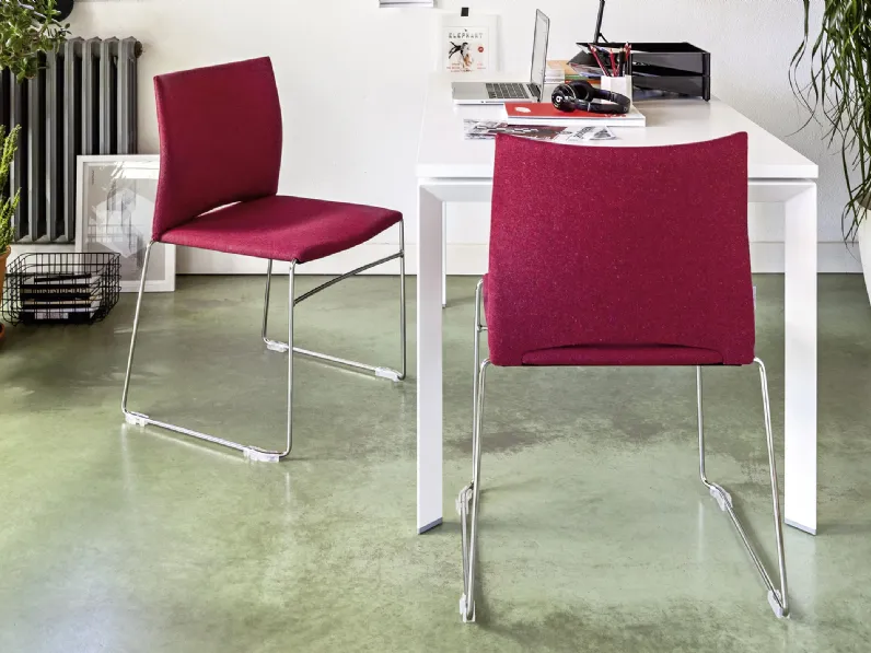 Seduta per Ospiti e Attesa impilabile Wendy di Milani