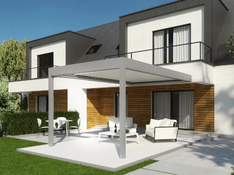 Pergola Armonia Addossata 01 di Dirello